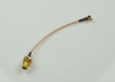China SMA-Frau MMCX zum männlichen rechtwinkligen Kabel des Rf-Kabel-RG 178 fournisseur
