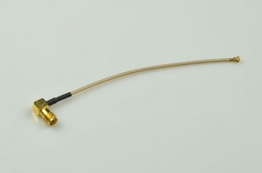China Frau Rf-Kabel-SMA rechtwinklig zu UFL-Verbindungsstück mit Koaxialkabel RG 178 fournisseur