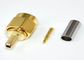Wasserdichter Koaxialstecker-Verbindungsstück-Stempel-gerader Falz SMA Rfs auf dem koaxialen Verbindungsstück-Gold überzogen fournisseur