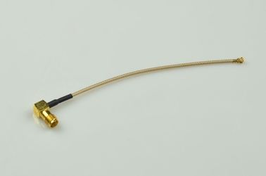 Frau Rf-Kabel-SMA rechtwinklig zu UFL-Verbindungsstück mit Koaxialkabel RG 178